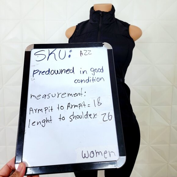 Lululemon Women's Black Down For It All Windproof Running Puffer Vest Size 6 - Picture 9 of 9